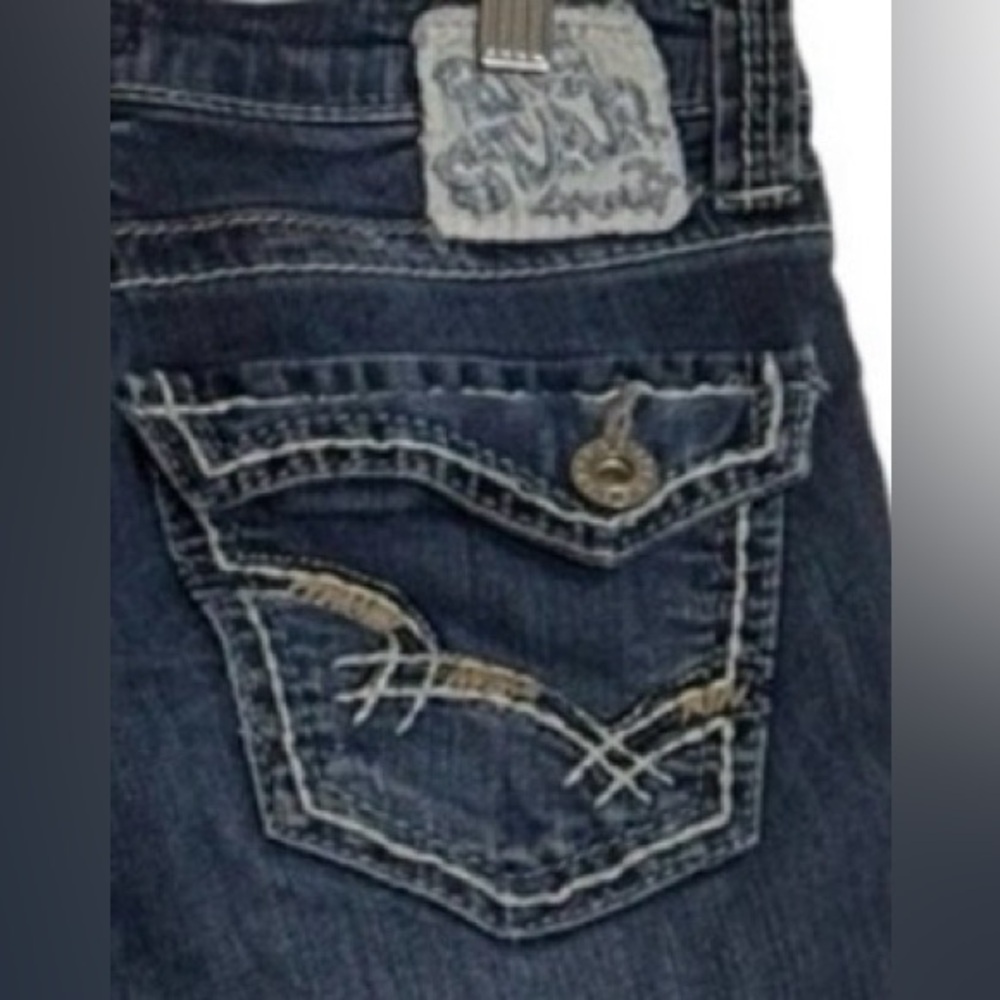 Big Star Maddie Bermuda Denim Shorts Sz26 Medium Wash Western